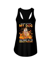 Forget Problems - Shiba Inu 1 Ladies Flowy Tank tile