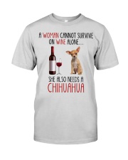 She Also Needs - Chihuahua Dog Premium Fit Mens Tee tile
