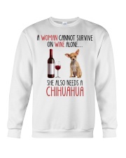 She Also Needs - Chihuahua Dog Crewneck Sweatshirt tile