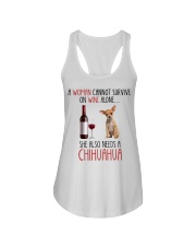 She Also Needs - Chihuahua Dog Ladies Flowy Tank tile