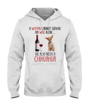 She Also Needs - Chihuahua Dog Hooded Sweatshirt tile