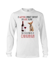 She Also Needs - Chihuahua Dog Long Sleeve Tee tile