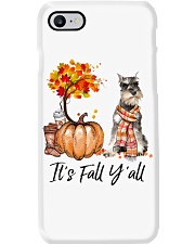 It is Fall - Miniature Schnauzer 3 Phone Case tile