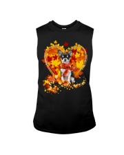Autumn Leaf - BLACK Chihuahua Sleeveless Tee tile