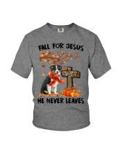 Autumn Cross - Australian Shepherd 2 Youth T-Shirt tile