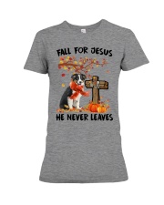 Autumn Cross - Australian Shepherd 2 Premium Fit Ladies Tee tile
