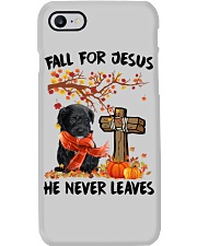 Autumn Cross - BLACK Maltipoo Phone Case tile