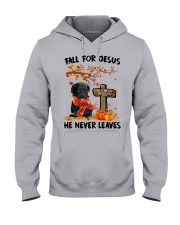 Autumn Cross - BLACK Maltipoo Hooded Sweatshirt tile