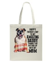 Father Day - English Bulldog Tote Bag tile