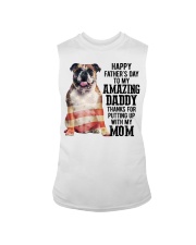 Father Day - English Bulldog Sleeveless Tee tile