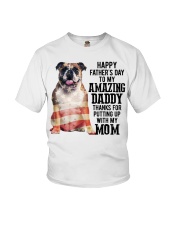 Father Day - English Bulldog Youth T-Shirt tile