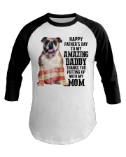 Father Day - English Bulldog Baseball Tee tile