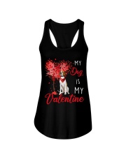 My Valentine - English Pointer Ladies Flowy Tank tile