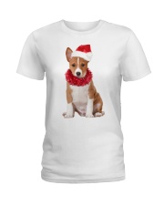 Christmas Cheer - Basenji Ladies T-Shirt tile
