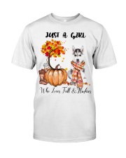 Girl Love Fall And - Husky Premium Fit Mens Tee tile