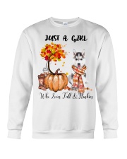 Girl Love Fall And - Husky Crewneck Sweatshirt tile