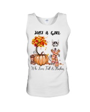 Girl Love Fall And - Husky Unisex Tank tile