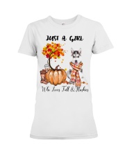 Girl Love Fall And - Husky Premium Fit Ladies Tee tile