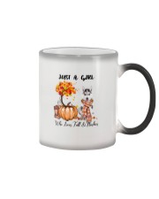 Girl Love Fall And - Husky Color Changing Mug tile
