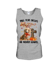 Autumn Cross - CREAM Long Haired Dachshund Unisex Tank tile