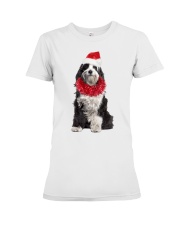 Christmas Cheer - Tibetan Terrier 1 Premium Fit Ladies Tee tile