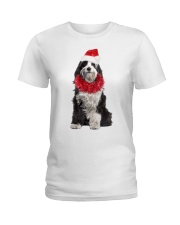 Christmas Cheer - Tibetan Terrier 1 Ladies T-Shirt tile