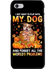 Forget Problems - Old English Bulldog Phone Case tile