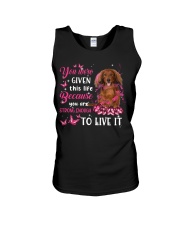 This Life - RED LONG HAIRED Dachshund Unisex Tank tile