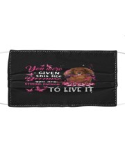This Life - RED LONG HAIRED Dachshund Mask tile