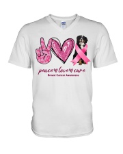 Cure - Bernese Mountain Dog 1 V-Neck T-Shirt tile