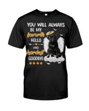 Hardest Goodbye - Black Pug Classic T-Shirt front