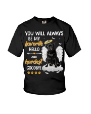 Hardest Goodbye - Black Pug Youth T-Shirt tile