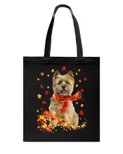 Autumn Leaves Scraf Cairn Terrier Tote Bag tile