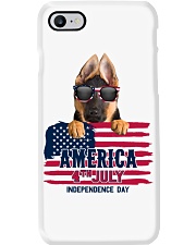 America 4th july - German Shepherd Phone Case tile
