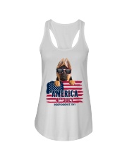 America 4th july - German Shepherd Ladies Flowy Tank tile