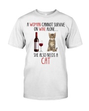 She Also Needs - Cat Classic T-Shirt front