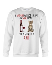 She Also Needs - Cat Crewneck Sweatshirt tile