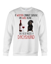 She Also Needs - Dachshund Dog Crewneck Sweatshirt tile