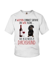 She Also Needs - Dachshund Dog Youth T-Shirt tile
