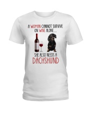 She Also Needs - Dachshund Dog Ladies T-Shirt tile