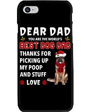 Christmas Dad - Long Haired German Shepherd Phone Case tile