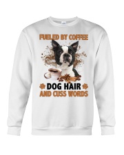 Fueled By - BLACK Boston Terrier Crewneck Sweatshirt tile