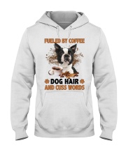 Fueled By - BLACK Boston Terrier Hooded Sweatshirt tile
