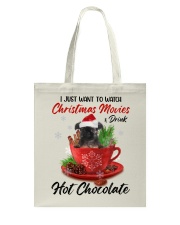 Hot Chocolate - BLACK Brussels Griffon Tote Bag tile