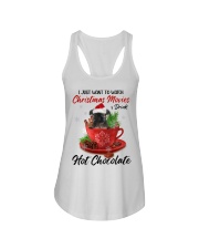 Hot Chocolate - BLACK Brussels Griffon Ladies Flowy Tank tile