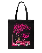LBN October Pink Truck Airedale Terrier Tote Bag tile