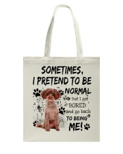 Sometimes - RED Schnoodle Tote Bag tile