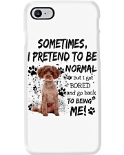 Sometimes - RED Schnoodle Phone Case tile