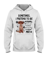 Sometimes - RED Schnoodle Hooded Sweatshirt tile