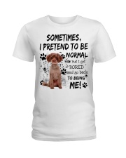 Sometimes - RED Schnoodle Ladies T-Shirt tile